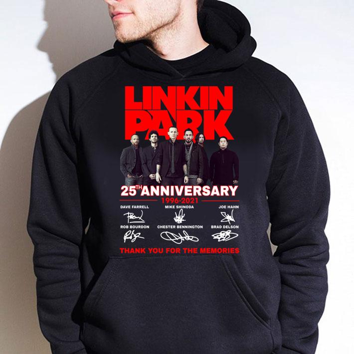 Linkin Park 25th Anniversary 1996 2021 Thank You For The Memories Signatures t-shirt hoodie