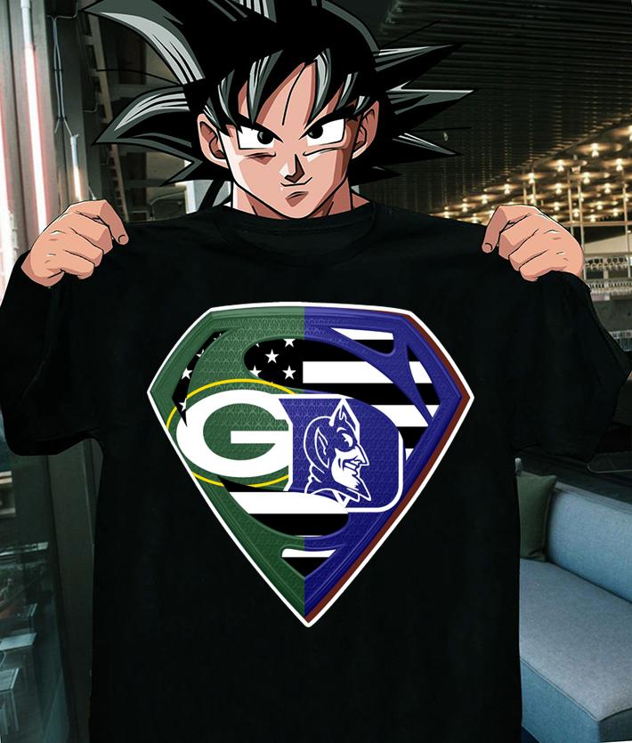 Hot Superman Green Bay Packers and Duke Blue Devils t-shirt shirt