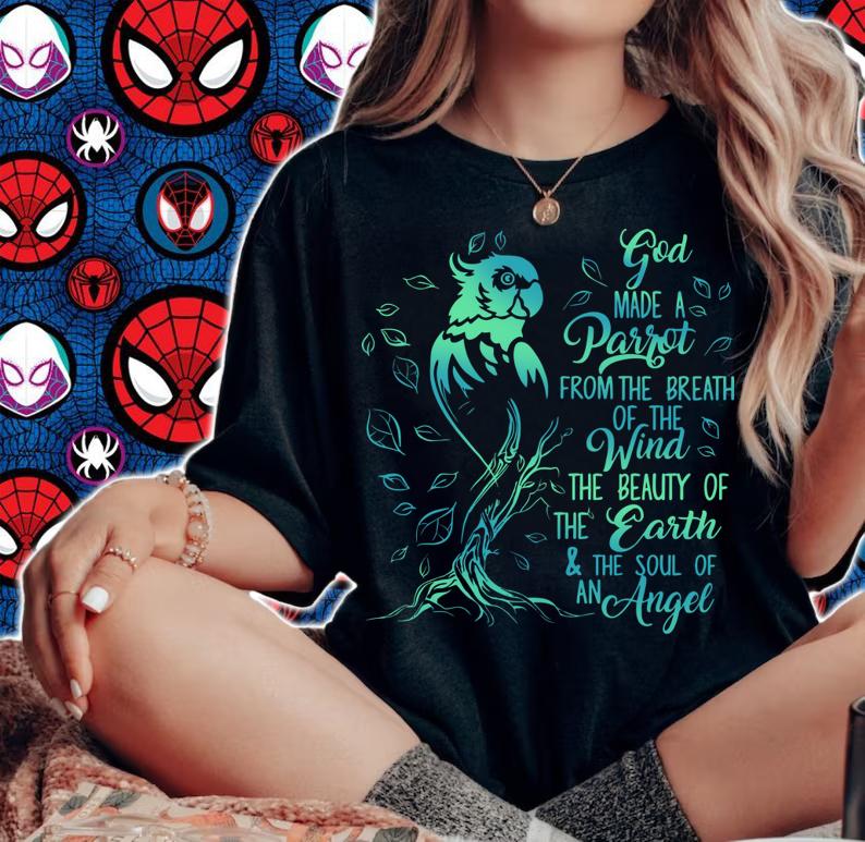 God Made A Parrot From The Breath Of The Wind The Beauty Of The Earth & The Soul t-shirt woman shirt