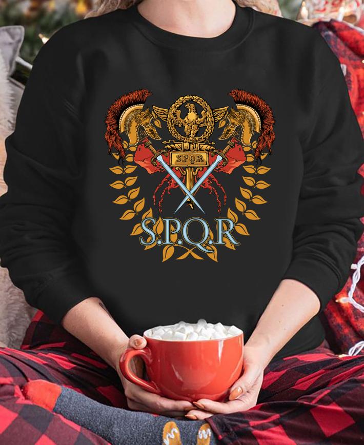 Pretty SPQR Ancient Rome Roman Empire Gift Christmas Birthday sweater t-shirt sweatshirt