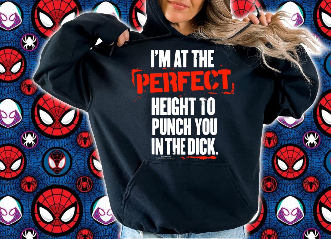 Brad Williams Im At The Perfect Height To Punch You In The Dick t-shirt hoodie