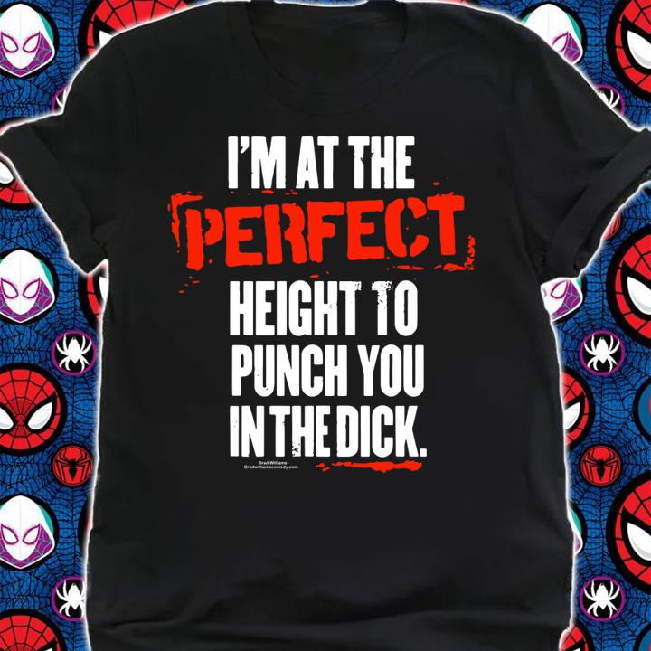 Brad Williams Im At The Perfect Height To Punch You In The Dick t-shirt shirt