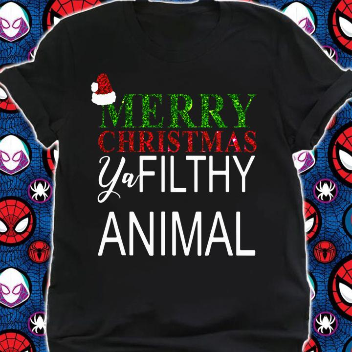 Beautiful Merry Christmas Ya Filthy Animals t-shirt shirt
