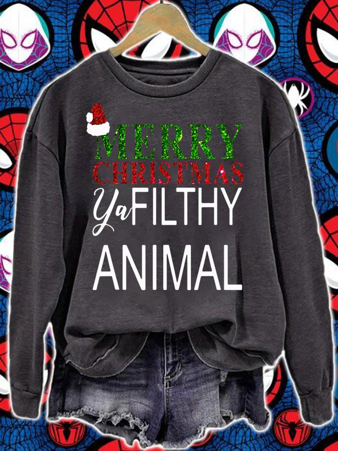 Beautiful Merry Christmas Ya Filthy Animals t-shirt sweatshirt