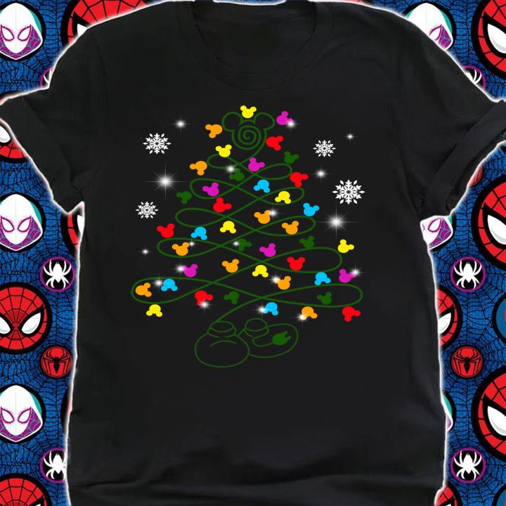 Mickey mouse Christmas tree t-shirt shirt