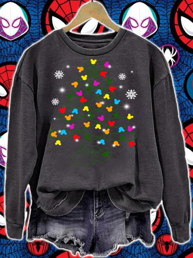 Mickey mouse Christmas tree t-shirt sweatshirt