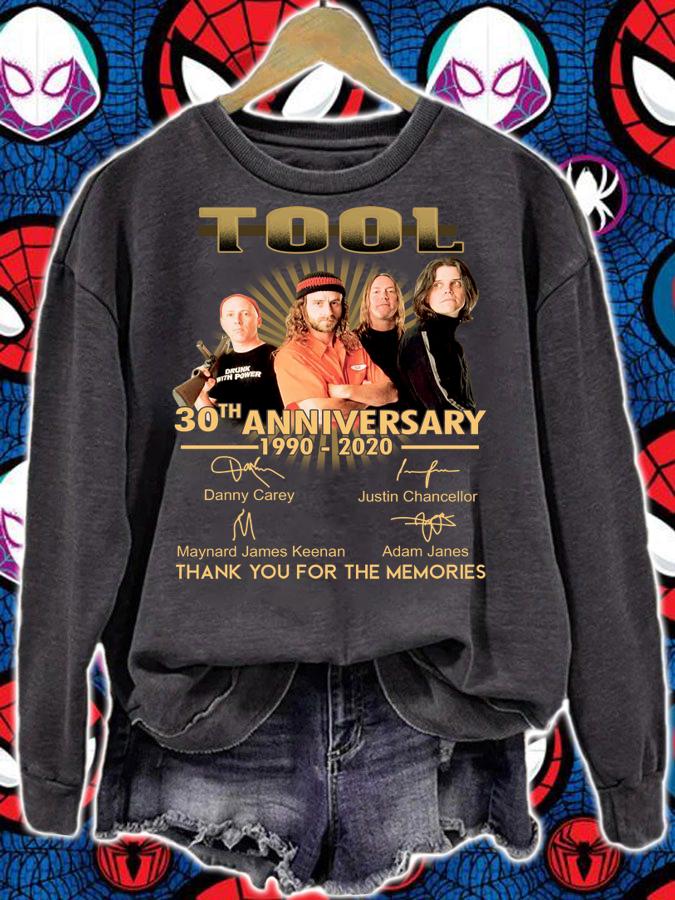 Tool Rock Band 30th Anniversary 1990-2020 Signatures t-shirt sweatshirt