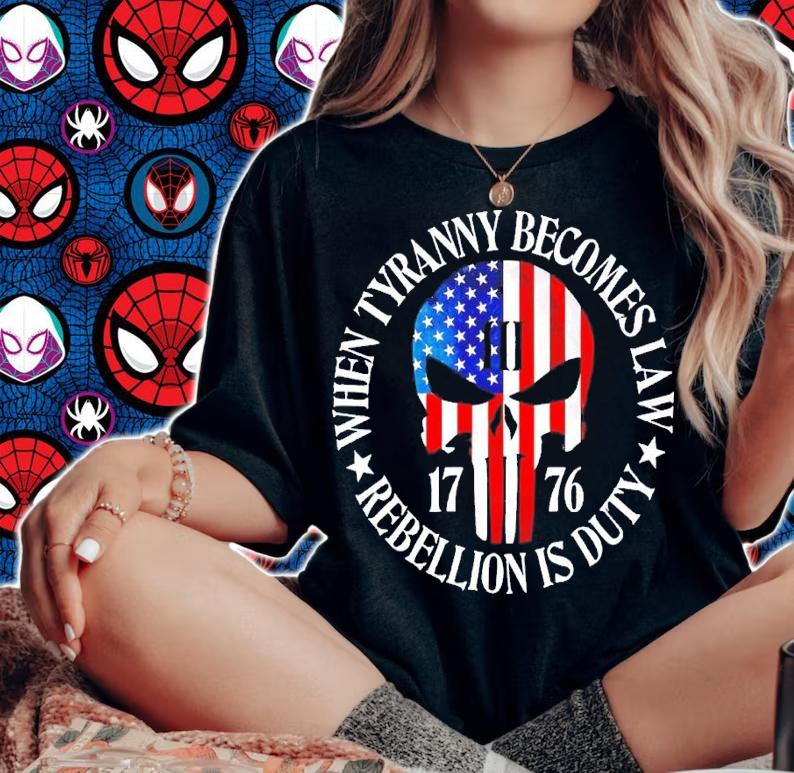 1776 when Tyranny becomes law Rebellion is duty shirt t-shirt woman shirt