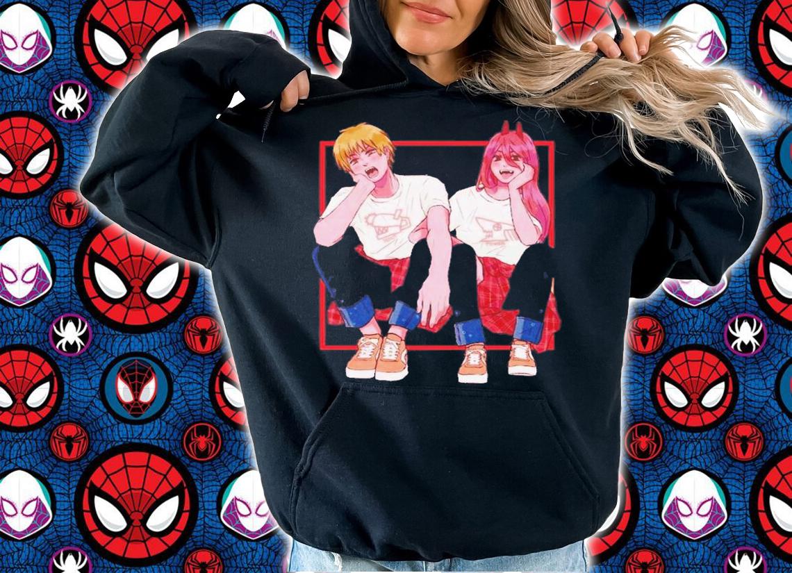 Anime Denji And Power Chainsaw Man t-shirt hoodie