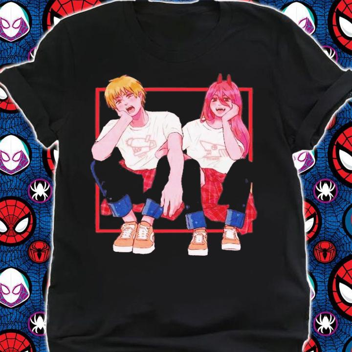 Anime Denji And Power Chainsaw Man t-shirt shirt