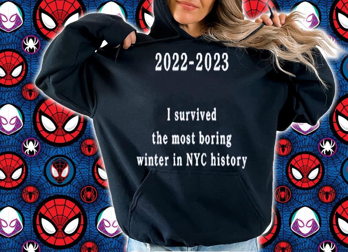 2022-2023 I Survived The Most Boring Winter In NYC History Shirt t-shirt hoodie