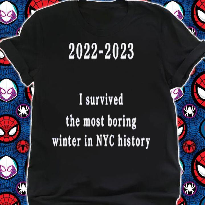 2022-2023 I Survived The Most Boring Winter In NYC History Shirt t-shirt shirt