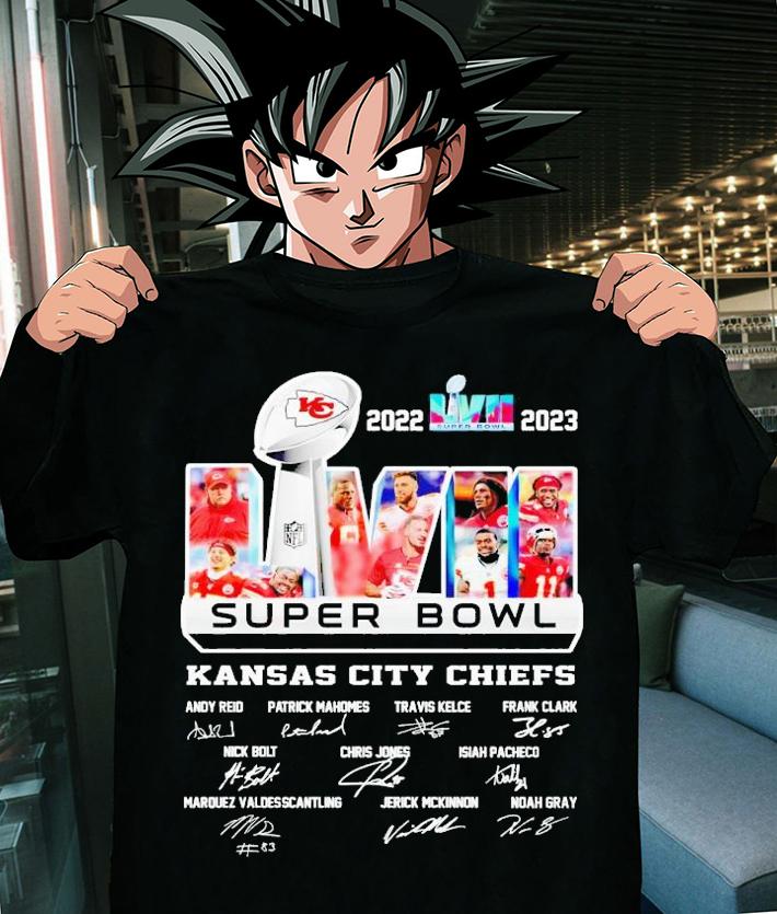 2022-2023 Kansas City Chiefs Super Bowl Champions signatures shirt t-shirt shirt