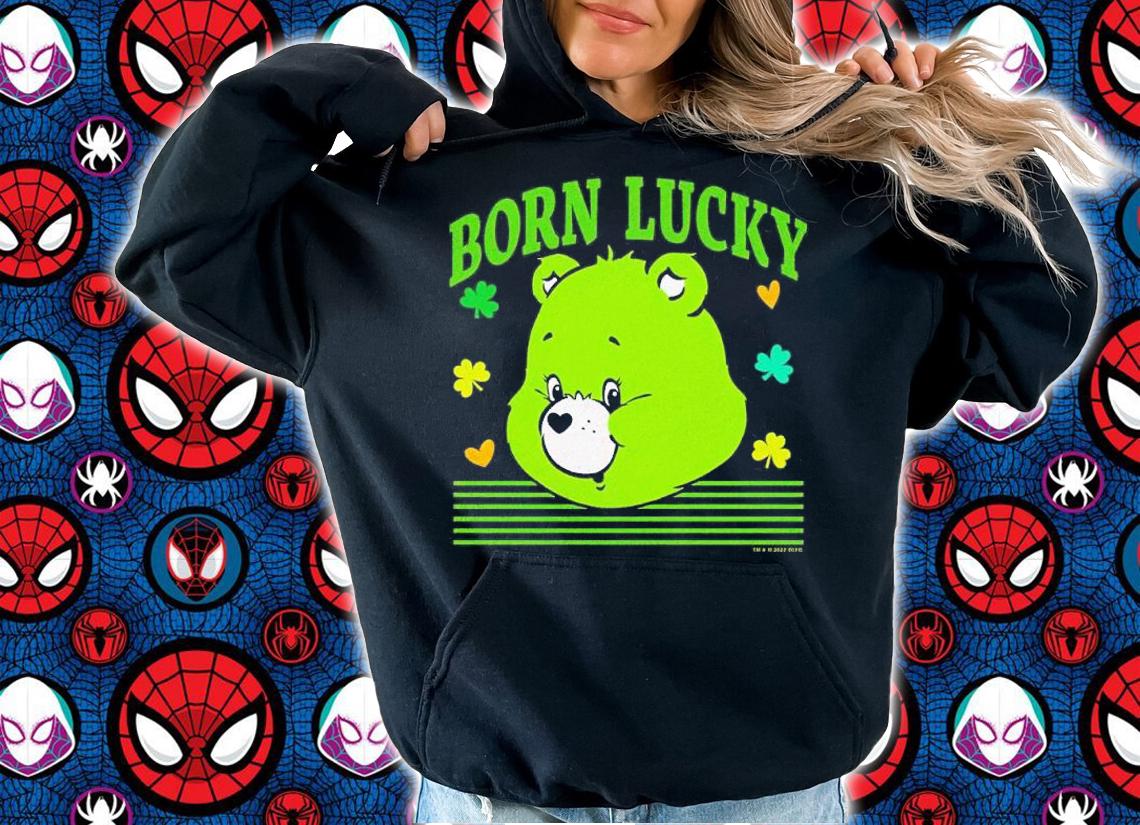Care Bears St. Patrick's Day Good Luck Bear Born Lucky shirt t-shirt hoodie