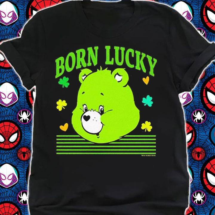 Care Bears St. Patrick's Day Good Luck Bear Born Lucky shirt t-shirt shirt