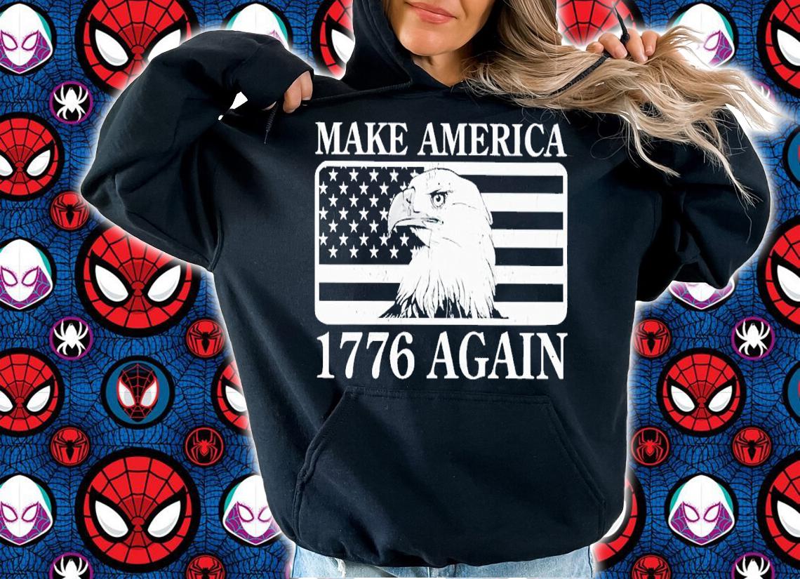 Eagles make America 1776 again shirt t-shirt hoodie