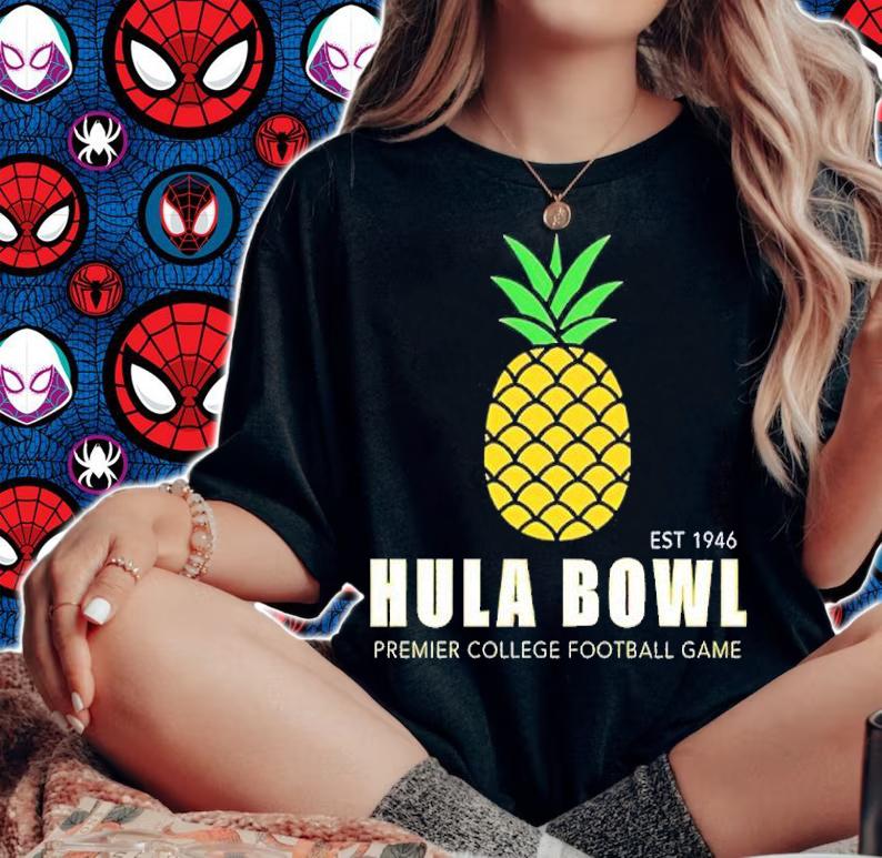 Hula Bowl Pineapple shirt t-shirt woman shirt