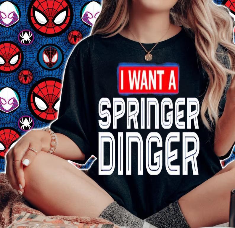 I want a George Springer Dinger shirt t-shirt woman shirt