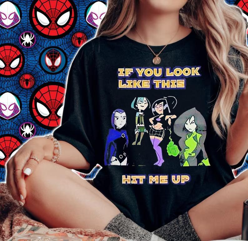 If you look like this hit me up goth girl shirt t-shirt woman shirt
