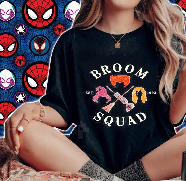 Hocus Pocus broom squad est 1693 Halloween 2022 new shirt t-shirt woman shirt