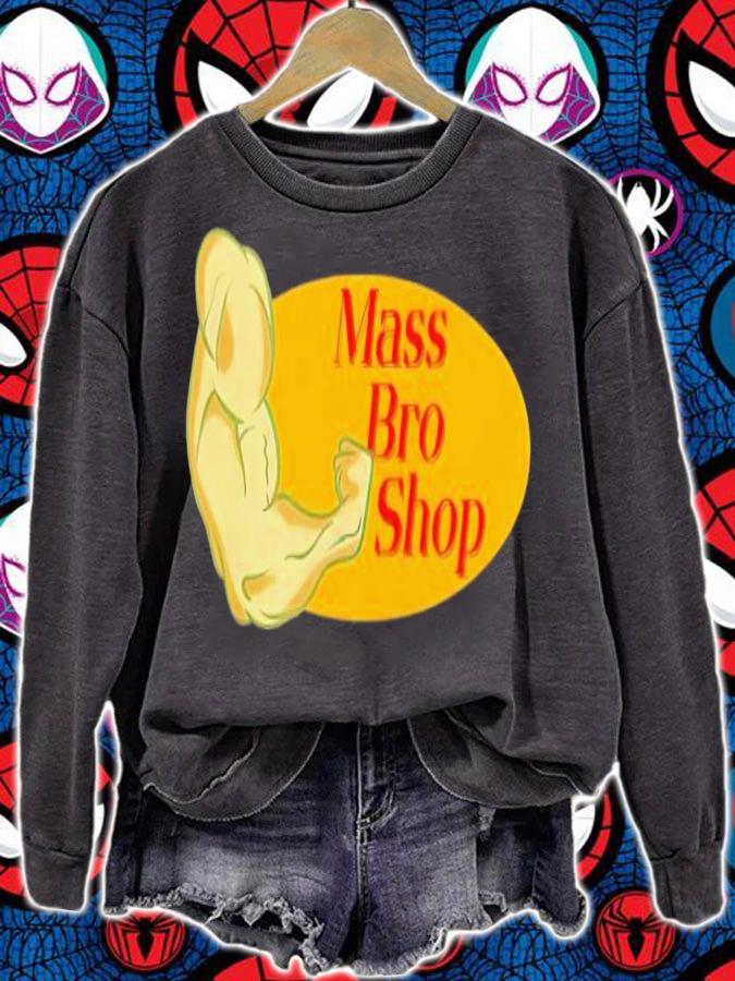Mass bro shop arm strong shirt t-shirt sweatshirt