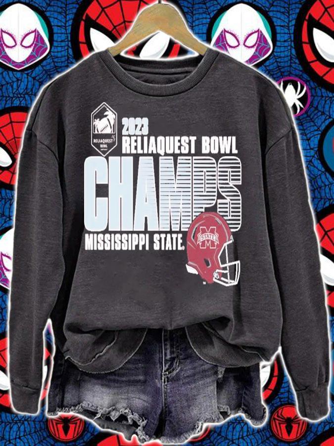 Mississippi State Bulldogs Reliaquest Bowl 2023 Champions Shirt t-shirt sweatshirt