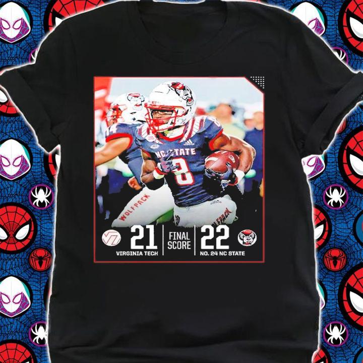 Virginia Tech 21 22 NC State Final Score shirt t-shirt