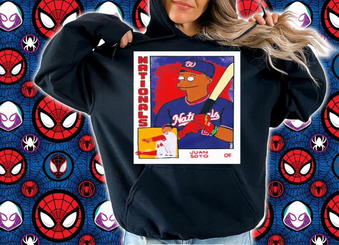 Juan Soto Simpsons Inspired Baseball Card Parody Shirt t-shirt