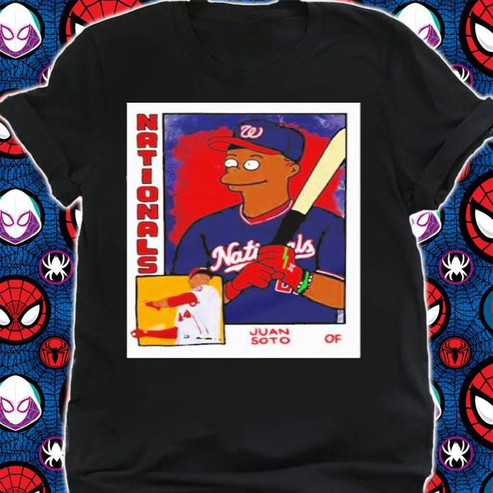 Juan Soto Simpsons Inspired Baseball Card Parody Shirt t-shirt