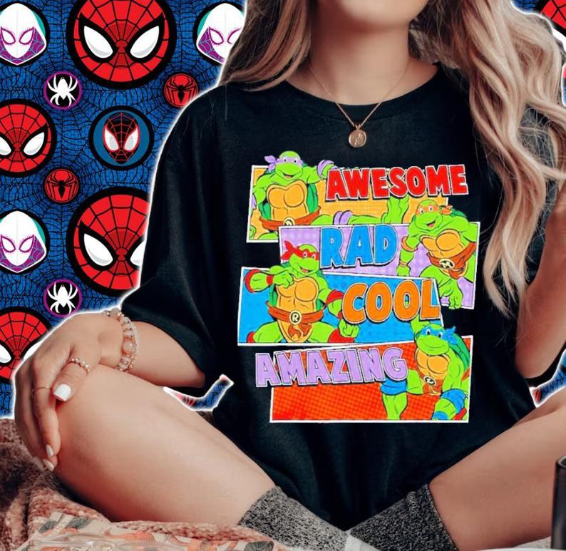 Teenage Mutant Ninja Turtles The Awesome The Bad The Cool The Amazing T-Shirt t-shirt woman shirt
