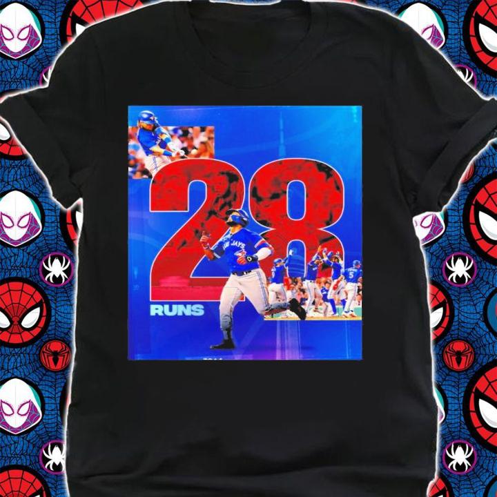 Toronto Blue Jays 28 Runs Later Shirt t-shirt