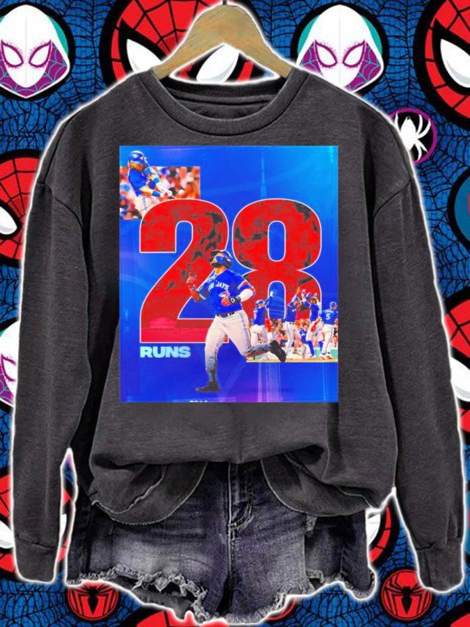 Toronto Blue Jays 28 Runs Later Shirt t-shirt