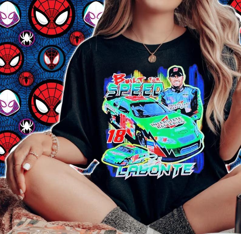 Bobby Labonte 18 High Speed Racing Vintage 90s Shirt t-shirt woman shirt