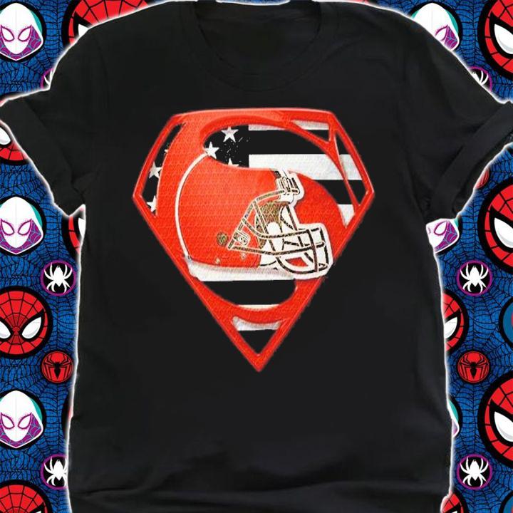 Cleveland Browns Superman American Flag The 4th Of July Shirt t-shirt shirt