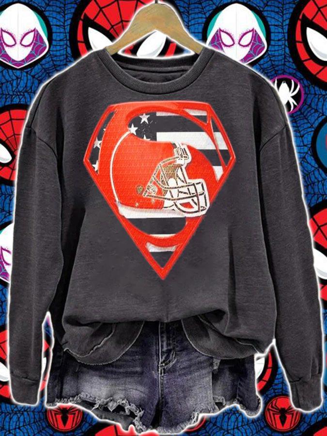 Cleveland Browns Superman American Flag The 4th Of July Shirt t-shirt sweatshirt