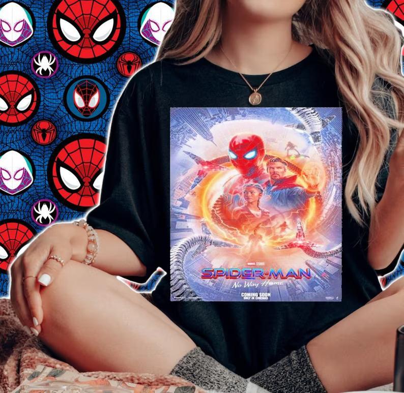 Marvel Studios Spider-Man No Way Home New Poster Shirt t-shirt woman shirt