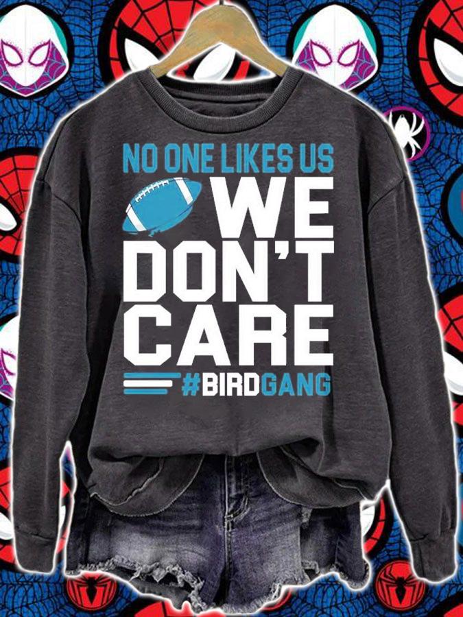 No One Like Us We Don_t Care Football Bird Gang Philadelphia Eagles Shirt t-shirt