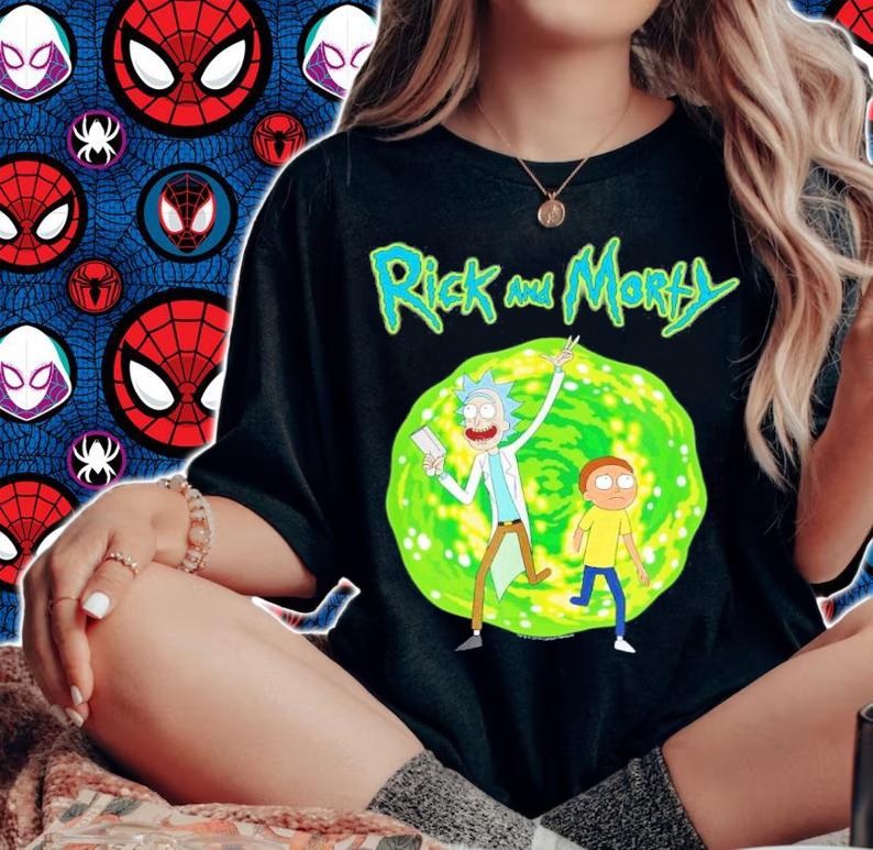 Rick And Morty Dimension Portal Shirt t-shirt woman shirt