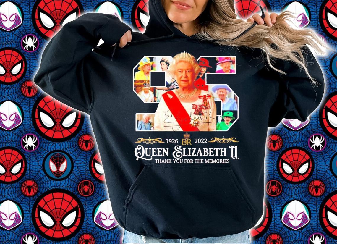 RIP Queen Elizabeth II 1926-2022 Signature Thank You For The Memories T-Shirt t-shirt