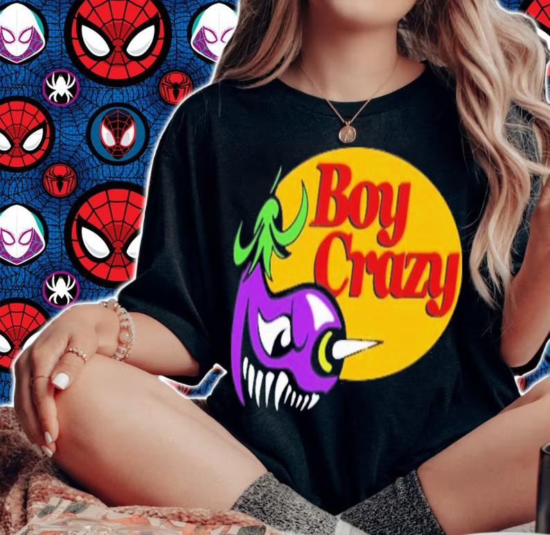 Aubergine Harry Lambert Boy Crazy T-Shirt t-shirt woman shirt