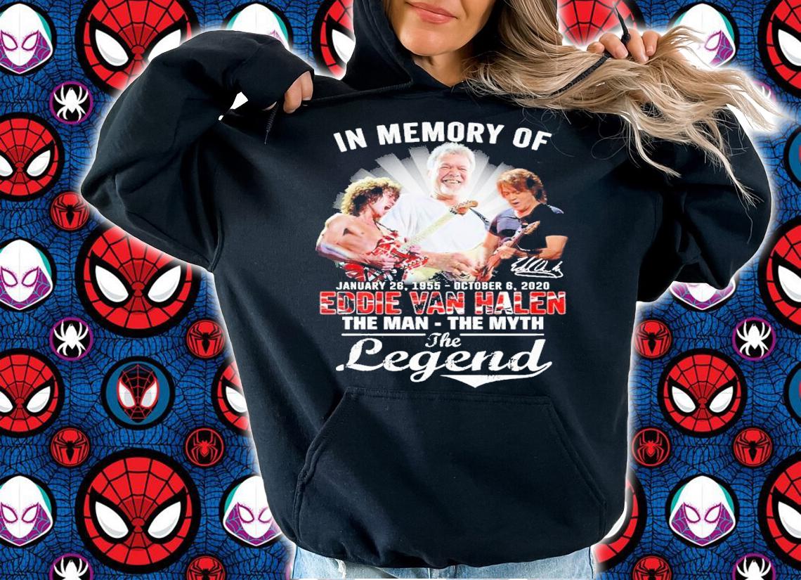 In memory of Eddie Van Halen the man the myth the legend shirt t-shirt