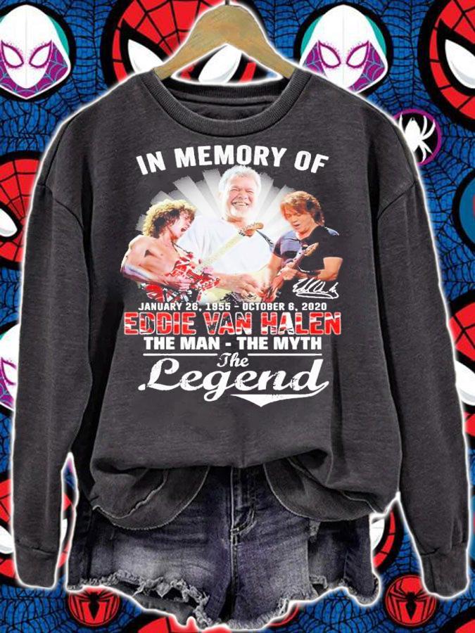 In memory of Eddie Van Halen the man the myth the legend shirt t-shirt