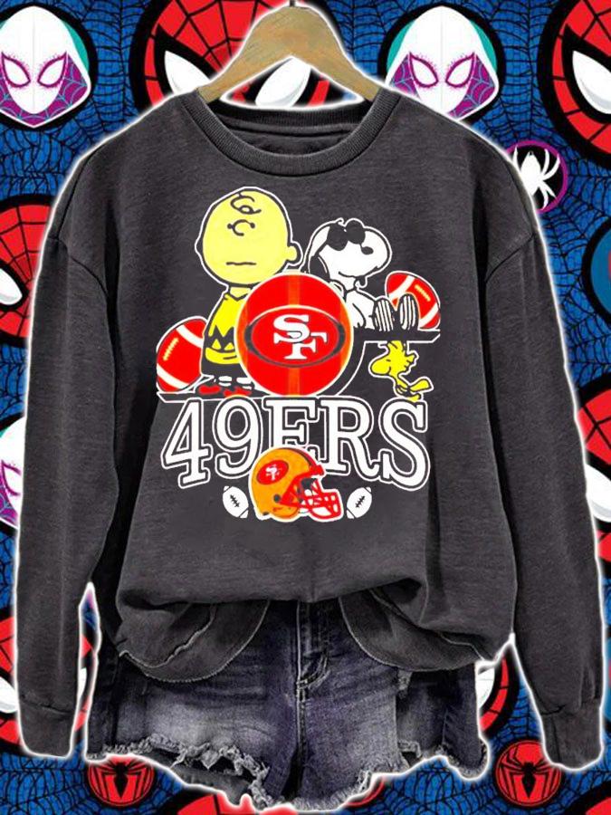 San Francisco 49ers Charlie Brown And Snoopy Dog T-Shirt t-shirt
