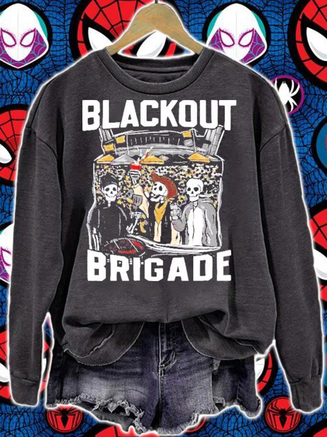 Skeleton Blackout Brigade Shirt t-shirt