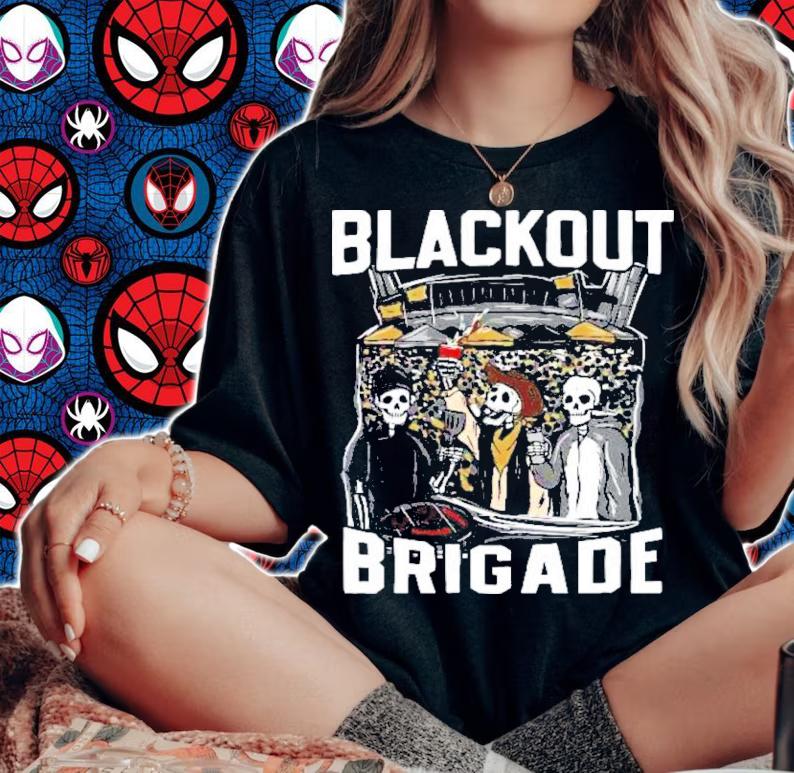 Skeleton Blackout Brigade Shirt t-shirt woman shirt