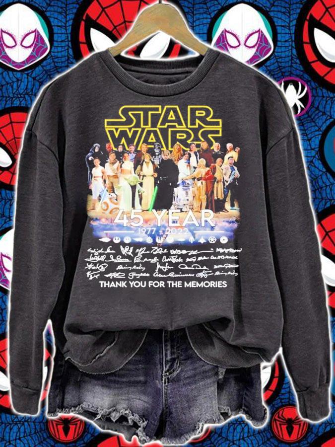 Star Wars 45 year 1977 2022 thank you for the memories shirt t-shirt