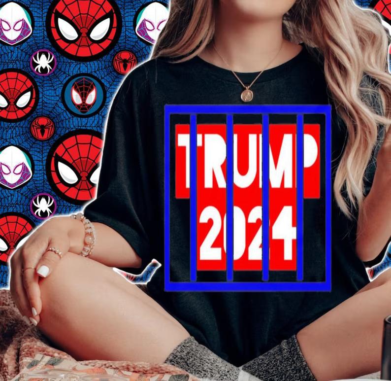 Trump 2024 Jail Art T-Shirt t-shirt woman shirt