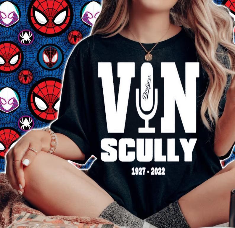 Vin Scully Microphone 1927 2022 shirt t-shirt
