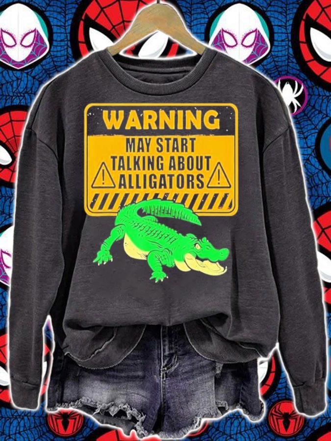 Warning Alligator Dear Gator Alligator Lovers Shirt t-shirt