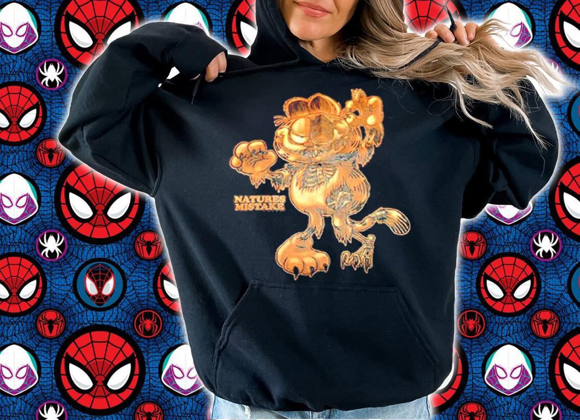 Zombie Garfield Natures Mistake shirt t-shirt